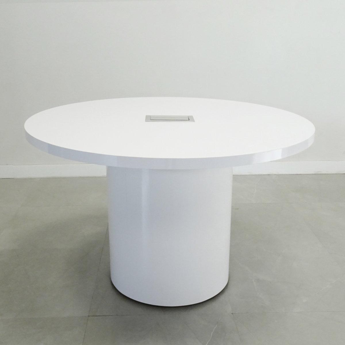 48 In. Axis Round Gloss Meeting Table -Stock # 1001-D