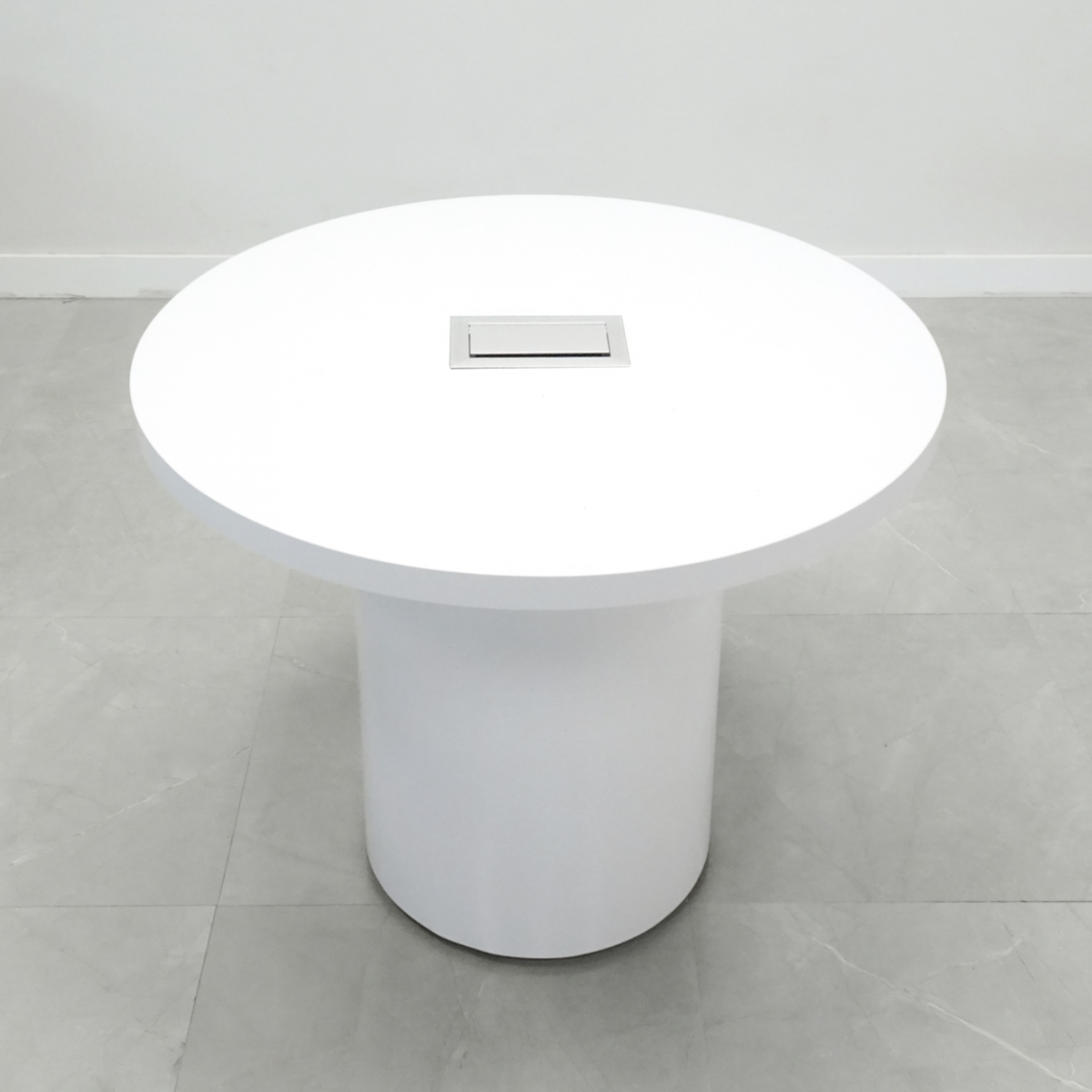 48 In. Axis Round Gloss Meeting Table -Stock # 1001-D