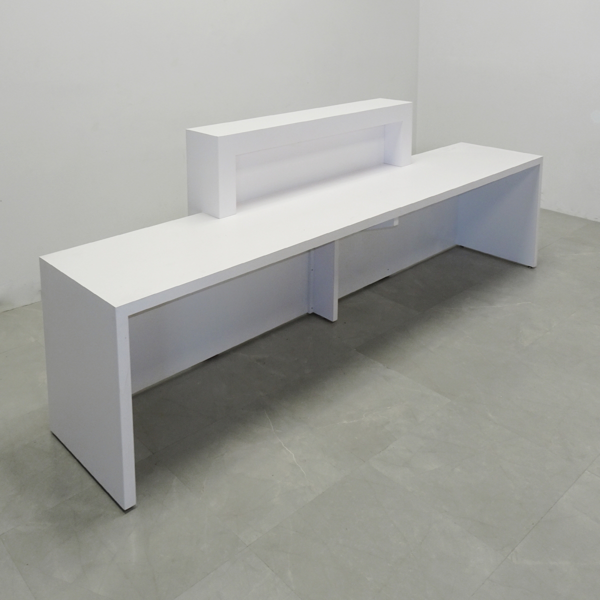 124 In. New York Extra Wide Reception Desk  -  Stock # 1001-S