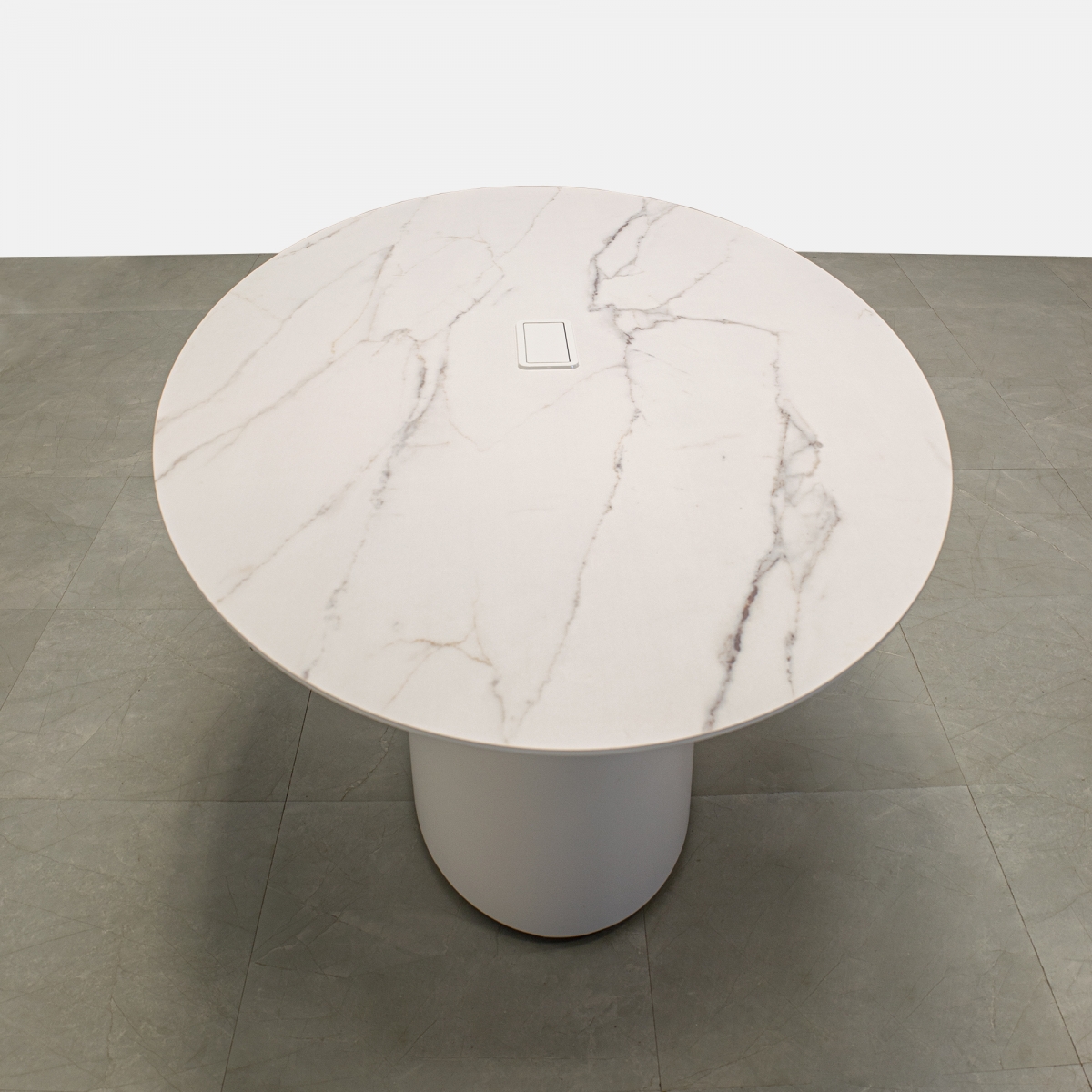 Axis Oval Conference Table With Stone Top