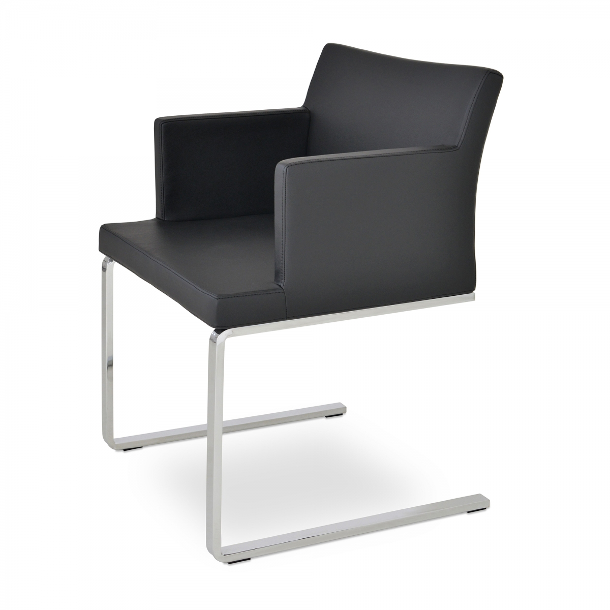 Soho Arm Guest Chair, Flat & Slide Frames
