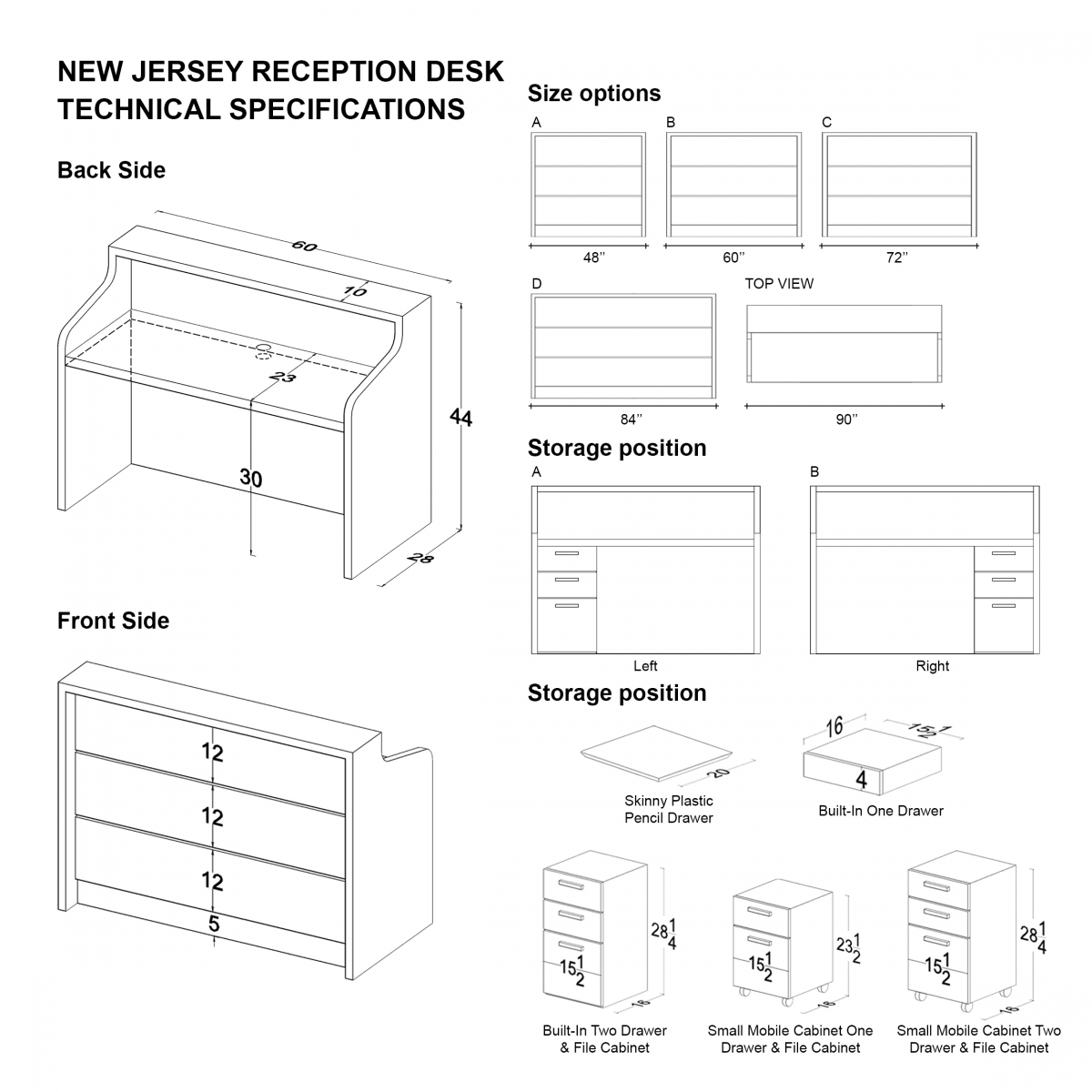 New Jersey Custom Reception Desk