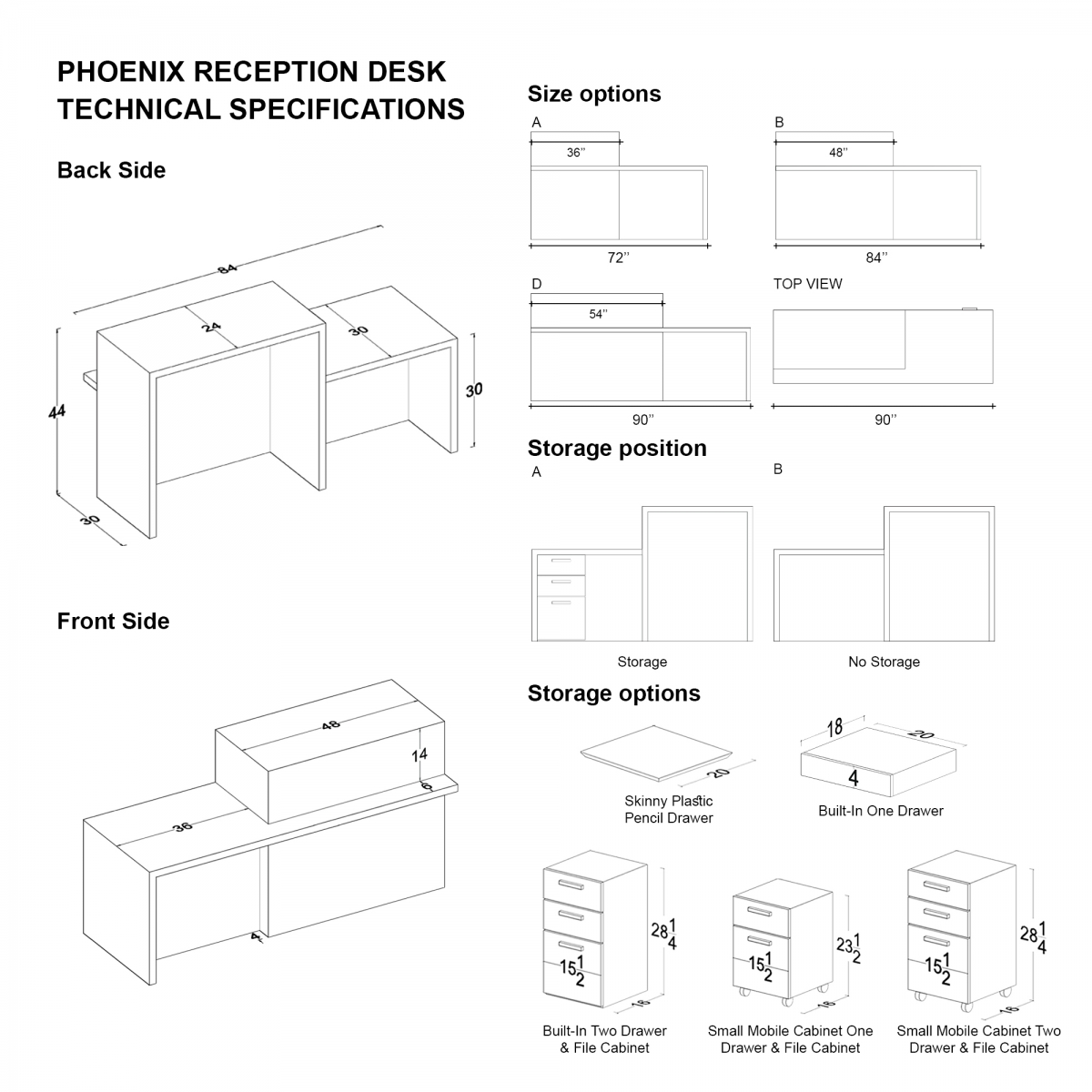 Phoenix Custom Reception Desk 