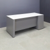 72-inch Denver Straight Executive Desk with cabinet on left side when sitting, in 1/2