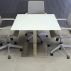 32-inch California Square Conference Table with 1/2