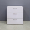36x20x42 Naples Lateral File Cabinet in white gloss laminate shown here.