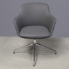 Pavia Guest Chair in gray leatherette, shown here.
