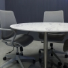 42-inch California Round Conference Table with 1/2