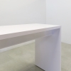 v\46 inches Ashville Bar Table in White Gloss Laminate shown here.