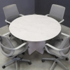47-inch Aurora Round Conference Table in 1/2