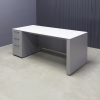 72 inches Denver Straight Executive Desk W/ left side cabinet when sitting, in 1/2