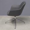 Pavia Guest Chair in gray leatherette, shown here.