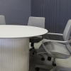50 inches Aurora Round Conference Table In 1/2