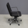 Casoni Conference and Task Chair in black upholstey, shown here.