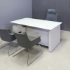 65-inch Avenue Straight Executive Desk W/ Cabinet in 1/2