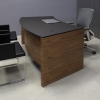 72-inch Seattle Curved Executive Desk in 1/2