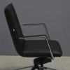 Casoni Conference and Task Chair in black upholstey, shown here.