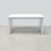 Axis Bar Table in White Gloss Laminate finish