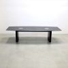 Axis Boat Shape Conference Table Amani Stone black Traceless