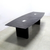 Axis Boat Shape Conference Table Amani Stone black Traceless