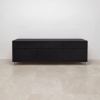 Seattle Storage Credenza in black traceless laminate credenza & front drawers shown here.