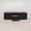 Seattle Storage Cabinet in black traceless laminate credenza & front drawers shown here.