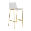 Chloe Bar Stool in half inch thick claear seat and back shown here.