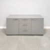 Naples Custom Storage Credenza in navy fog gray laminate credenza and front drawers & doors shown here.