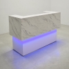 white matte base, Calcutta stone laminate counter