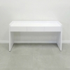 Avenue Console Table in white gloss laminate console & front drawers shown here.