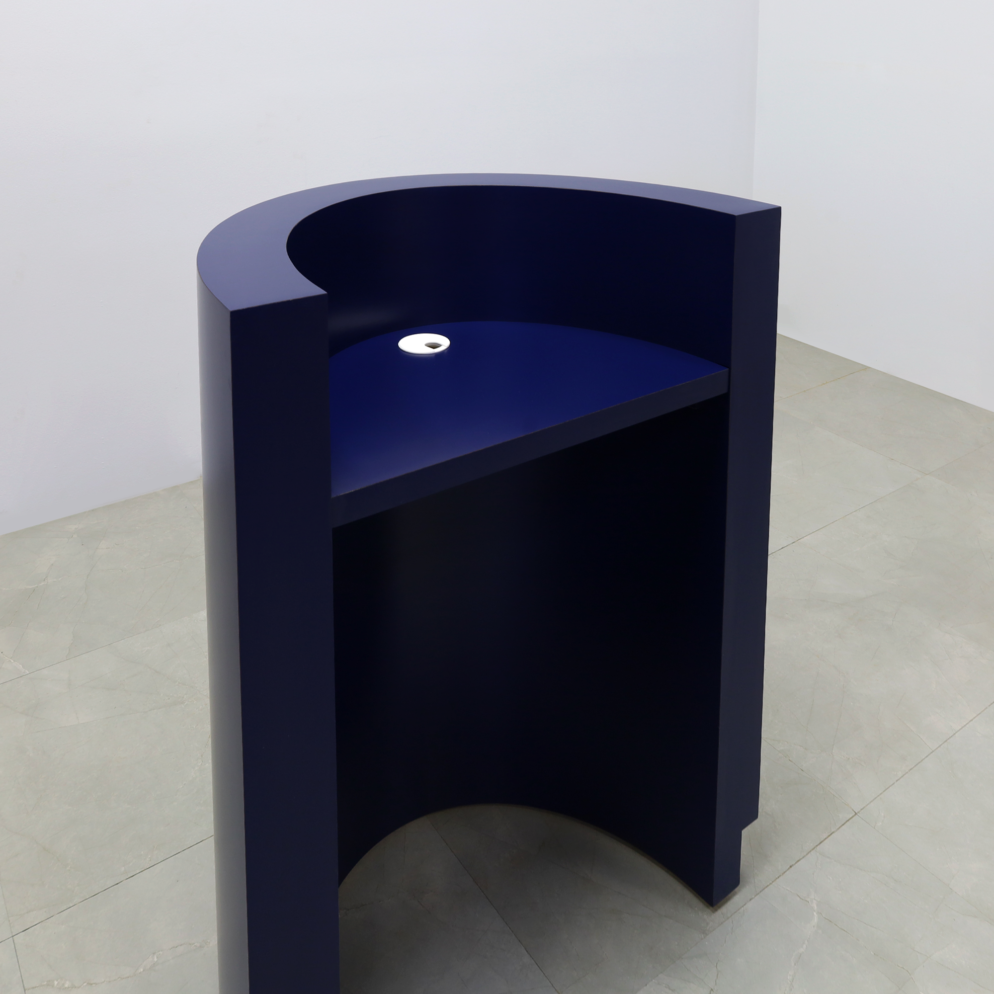 Lima Round Podium & Host Custom Desk